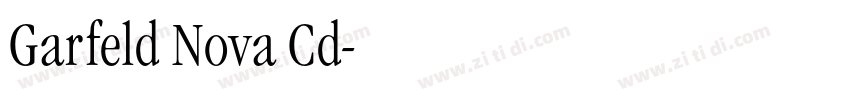Garfeld Nova Cd字体转换 Garfeld Nova Cd字体转换